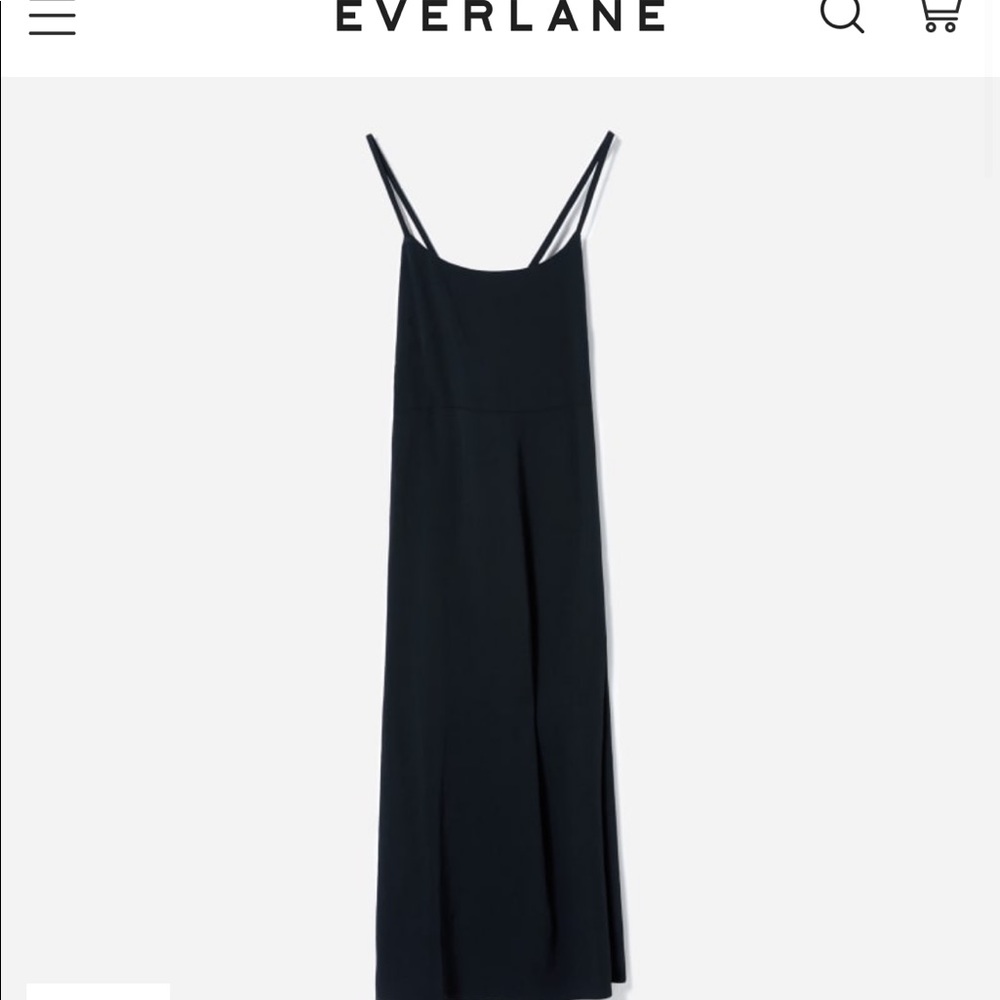 Everlane Cross Back Slip Dress - Picture 3 of 7